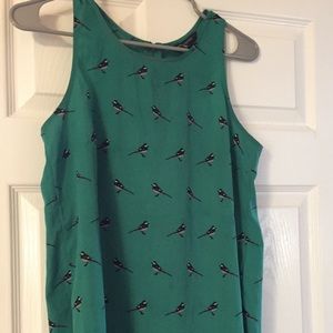Banana Repulic Bird print tank, great for work!